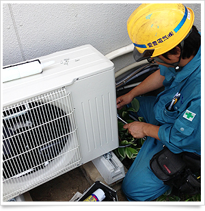 ルームエアコン更新室外機